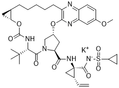 Grazoprevir potassium salt 1206524-86-8